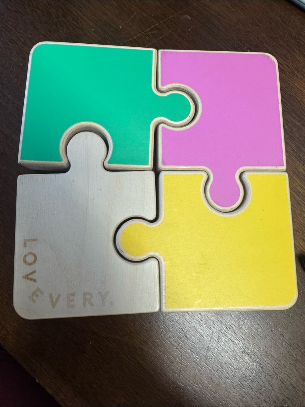 Lovevery wooden 4 piece puzzle